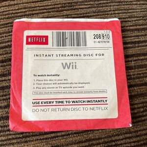 Netflix wii streaming cd